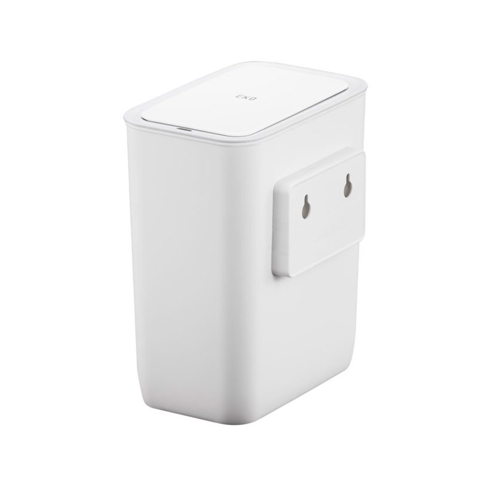PROREGAL® Mülleimer Moderner Abfalleimer mit Smart Sensor zur Wandmontage, 8L, Weiß – Bild 3 von 5