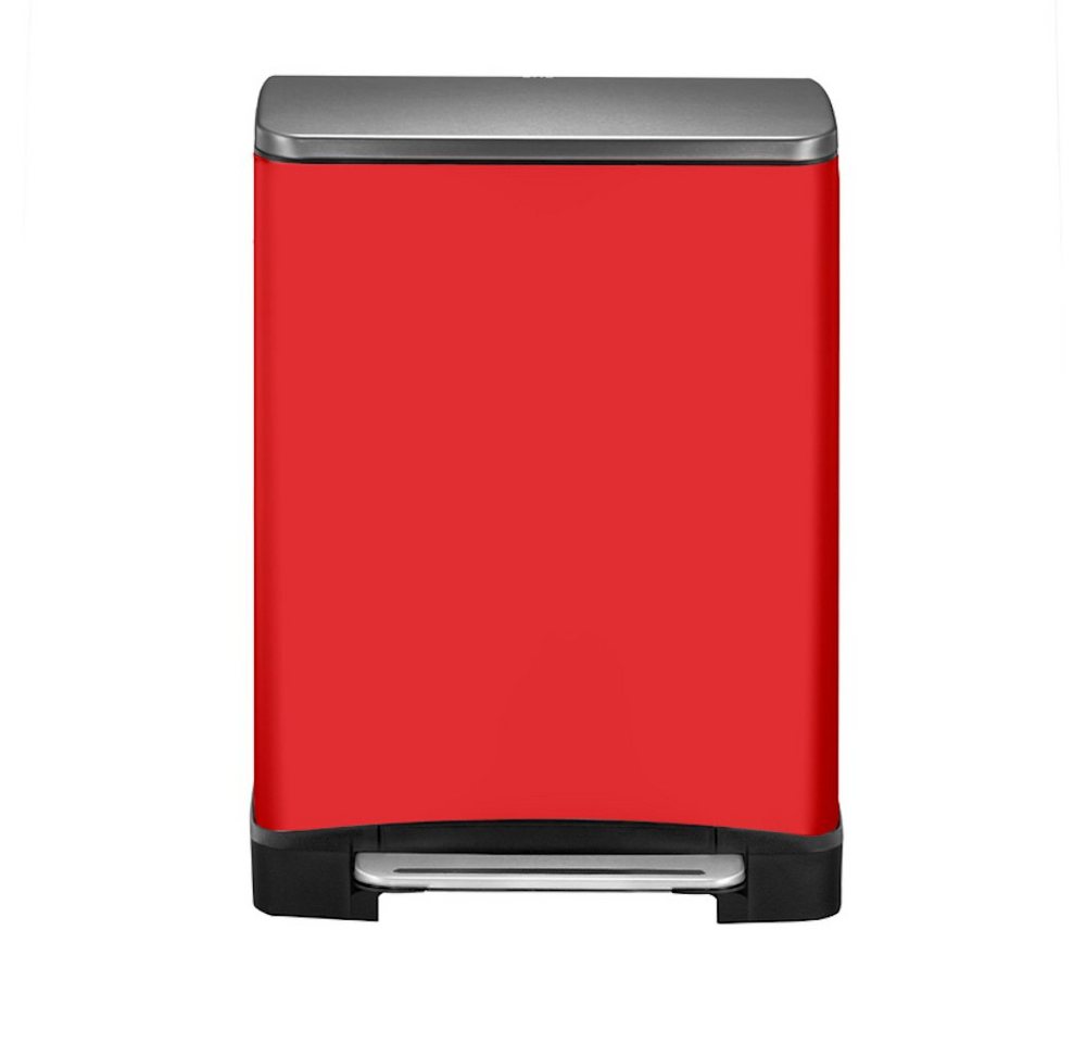 PROREGAL® Mülleimer Stilvoller Treteimer mit extra breitem Pedal, 12L, Edelstahl – Bild 3 von 5