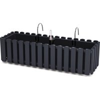 PROSPERPLAST Balkonpflanzenhalter BOARDEE FENCE W (Anthrazit, 580x180x162)