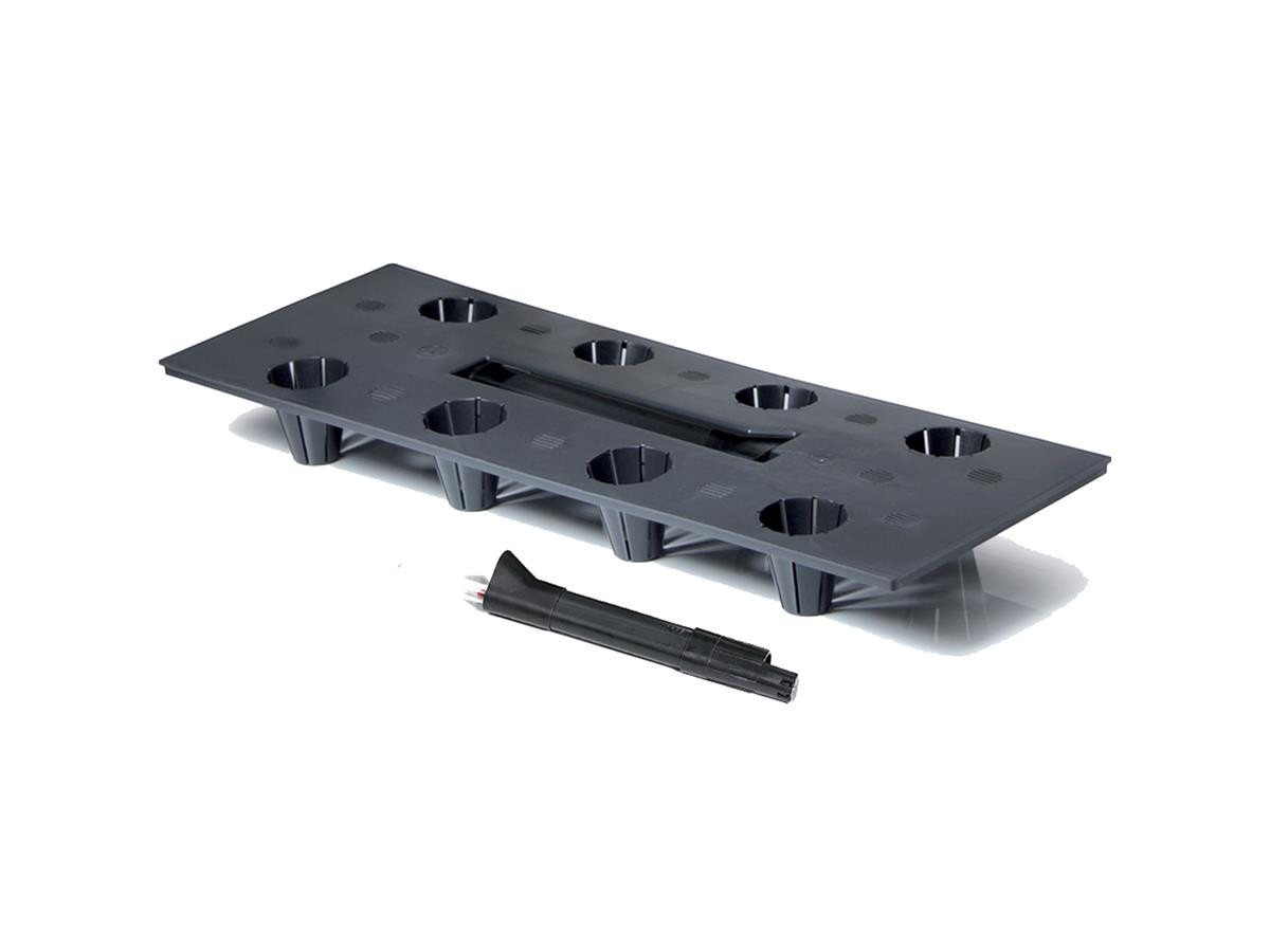 Prosperplast Blumenkasten Rato Case (4 St., 4er-Set), Bewässerungssystem, Rattanoptik, eckig – Bild 5 von 5