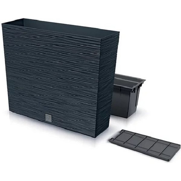 Prosperplast Blumentopf Furu DFC600T (mit Einsatz, 58 x 18 x 49,8 cm), wetterfestem Kunststoff