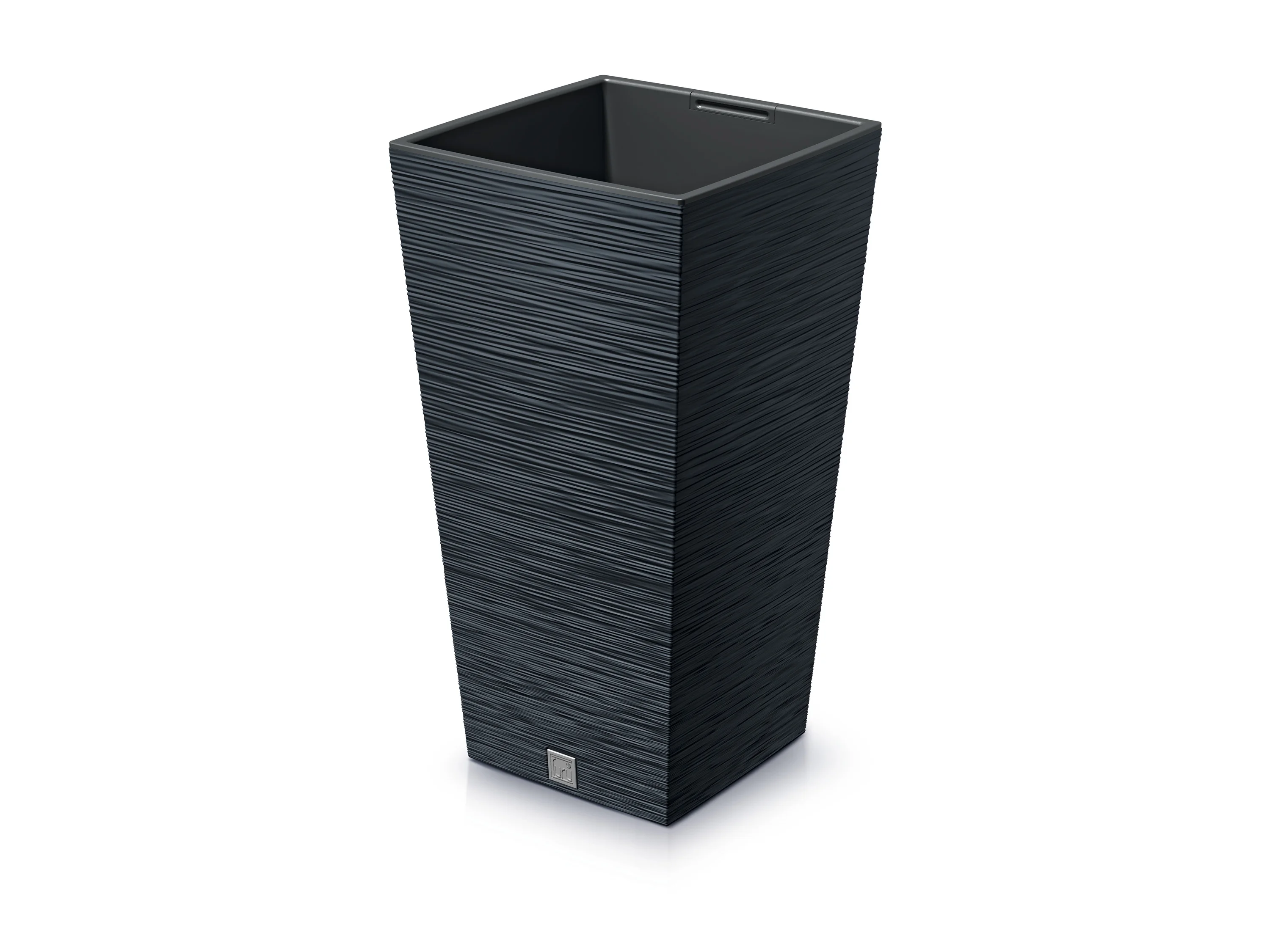 PROSPERPLAST Blumentopf FURU SQUARE (Anthrazit, 265x265x500) – Bild 2 von 2