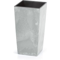 PROSPERPLAST Blumentopf mit Einsa, beton, 400x400x750 (grau in Betonoptik, B 40 x H 75 x T 40 cm)