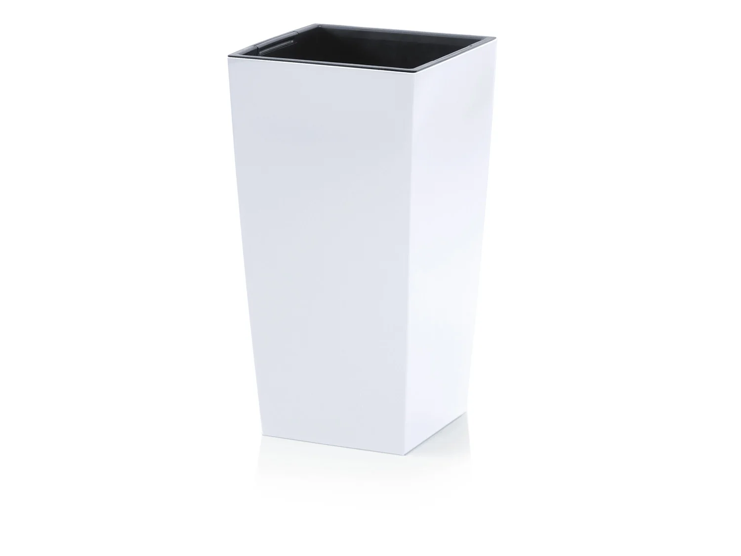 PROSPERPLAST Blumentopf mit Einsatz "Urbi Square" (Weiß, B 22 x H 42 x T 22 cm) – Bild 3 von 3