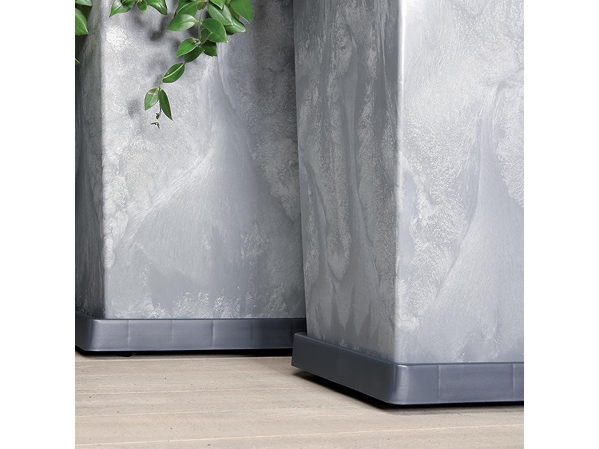 Prosperplast Blumentopfuntersetzer Mobile Plattform für Blumentopf, Zubehör für Quadratische Blumentöpfe, 29,2 x 29,2 x 5,7 cm, 360-Grad Räder – Bild 5 von 5