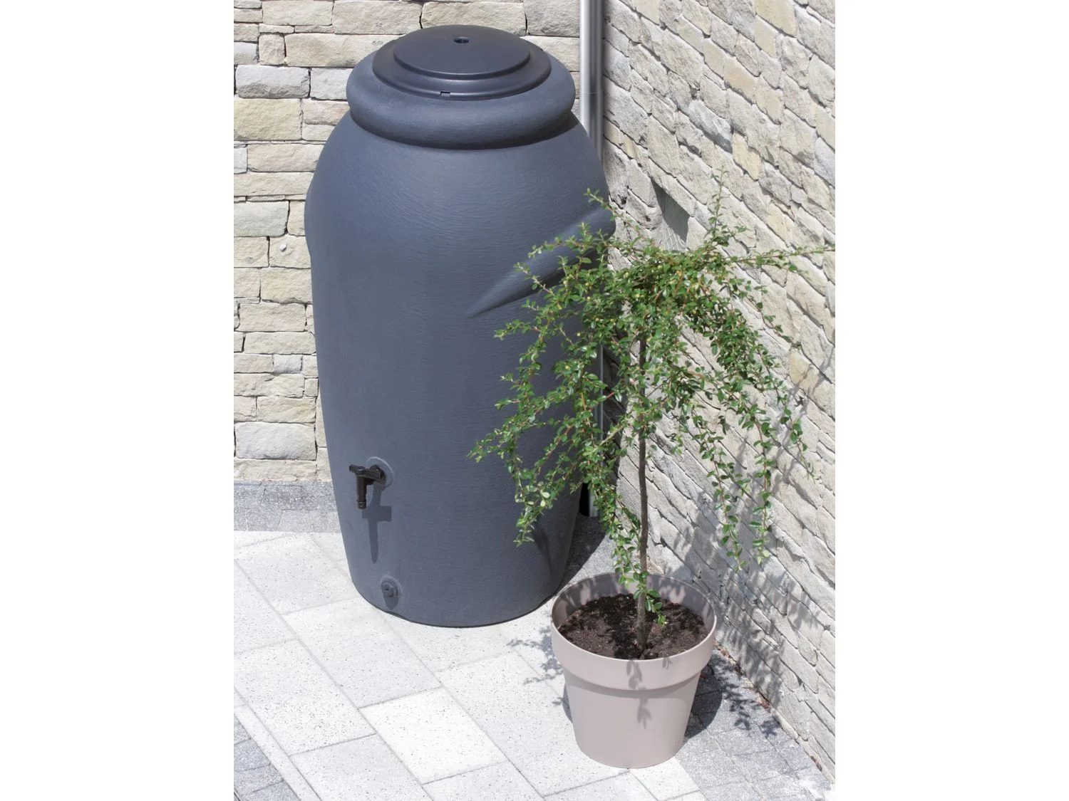 Prosperplast Regentonne Aquacan baby, 210 l – Bild 2 von 3