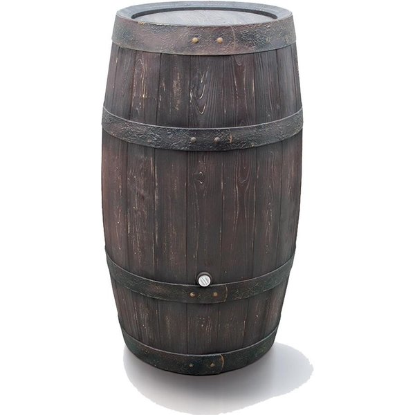 Prosperplast Regenwassertank Barrique 250L, 250 l, frostsicher, mit Deckel und Kindersicherung
