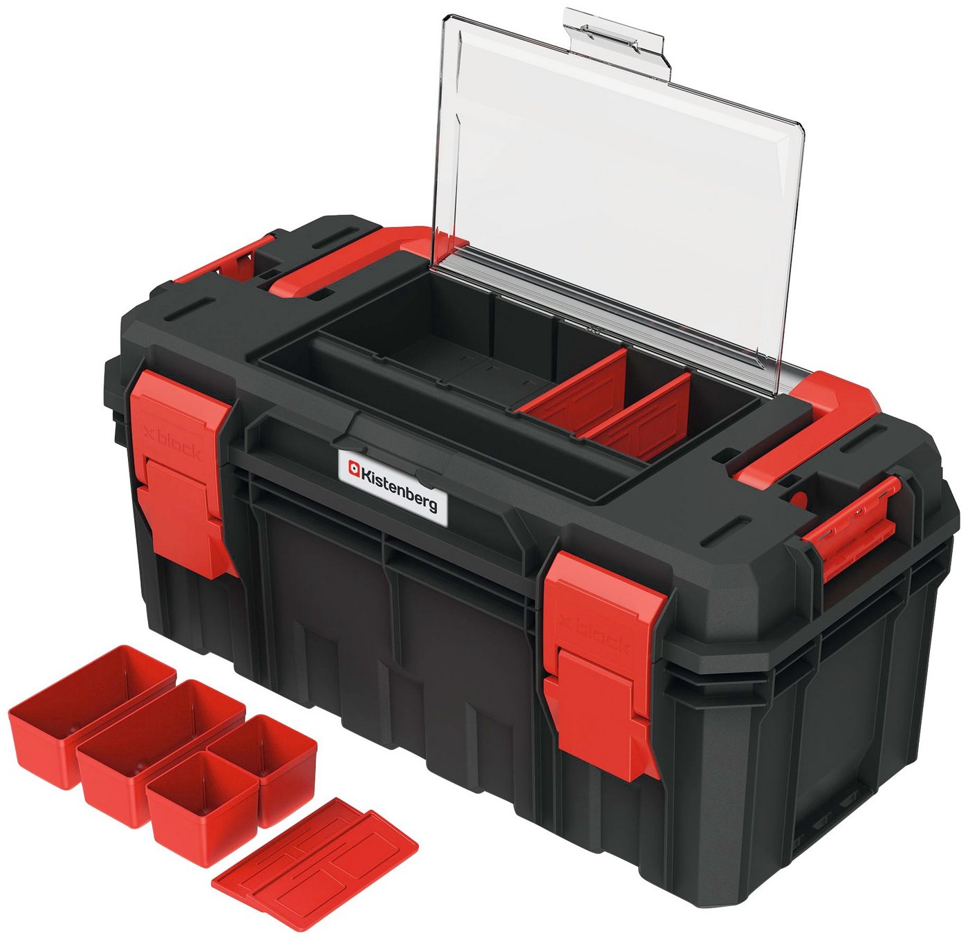 Prosperplast Werkzeugbox X BLOCK ALU LOG, 55 x 28 x 26,4 cm – Bild 2 von 5