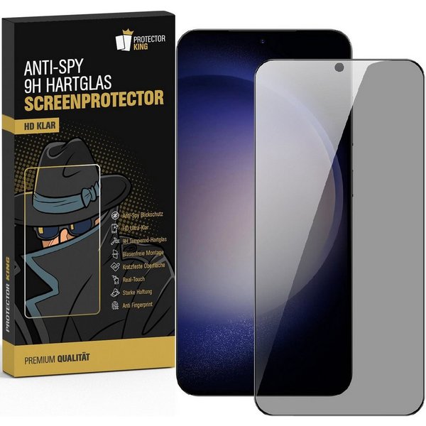 Protectorking Displayschutzfolie Blickschutz 9H Panzerglas Anti-Spy Tempered Glass Screen-Protector für Samsung Galaxy A57 5G, 1 Stück, Displayschutz, gegen Stö