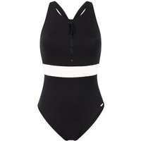 PROTEST Damen Badeanzüge Beinausschnitt Da PRTFloat swimsuit, Größe 38 in Schwarz