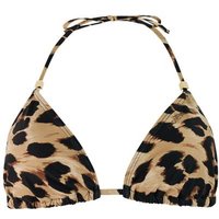 PROTEST Damen Bikini-Obert. klassisch Da MIXAles Triangle bikini top, Größe 40 in Braun