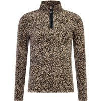 PROTEST Damen Rolli PRTRefuzzy 1/4 zip active top, Größe 38 in Braun