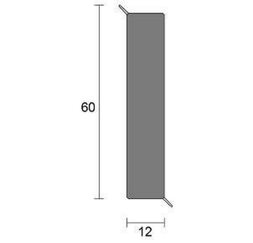 PROVISTON Sockelleiste Hartschaum PVC, 12 x 60 x 2500 mm, Hell grau, Kunststoff Fußleiste – Bild 4 von 5