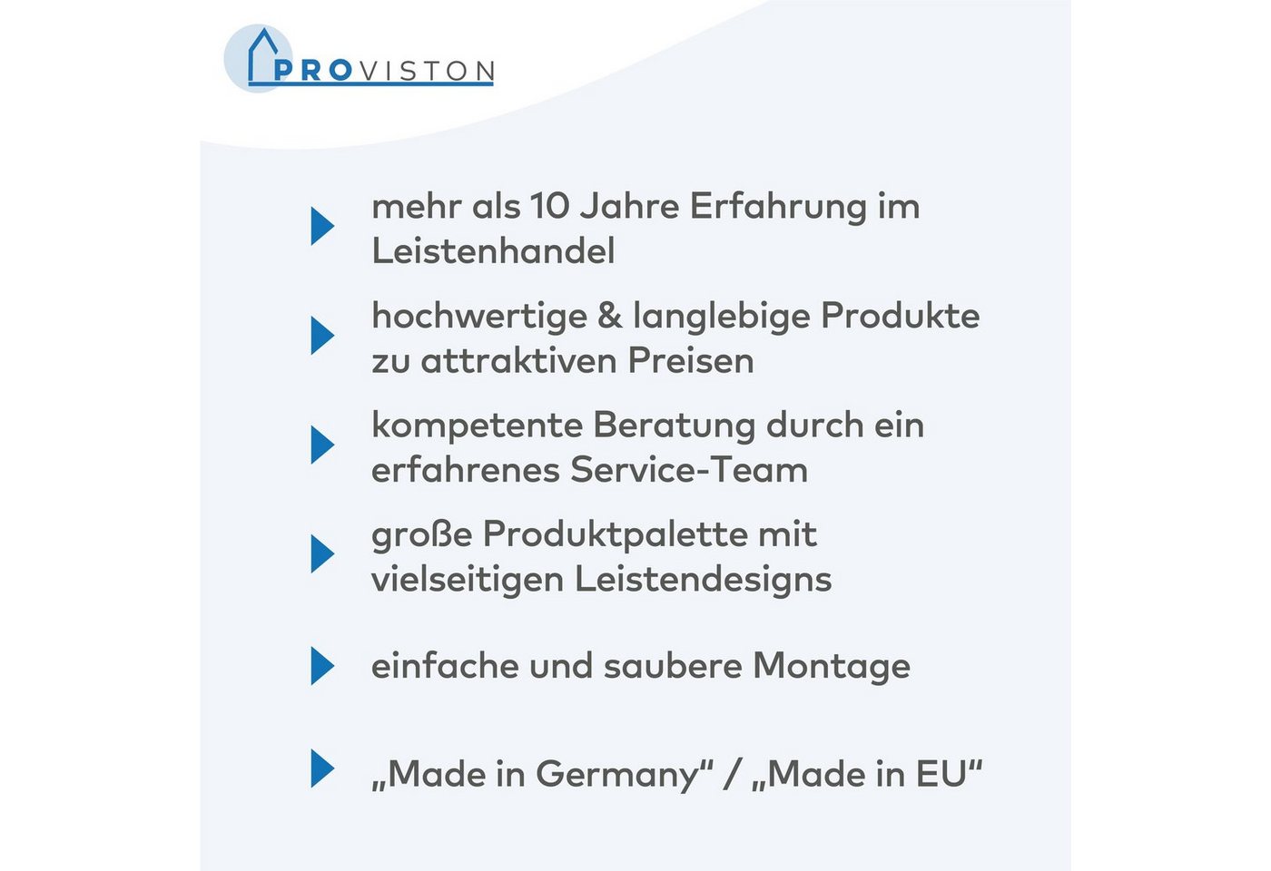 PROVISTON Sockelleiste Polyurethan, 80 x 12 x 2000 mm, Weiß, Kunststoff Fußleiste, 1-St. – Bild 4 von 5