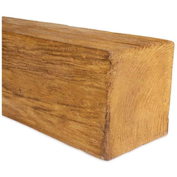 PROVISTON Wanddekoobjekt PU-Balken, Polyurethan, 120 x 120 x 3000 mm, Eiche hell
