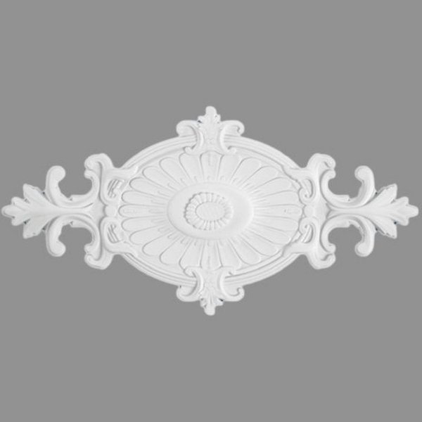 PROVISTON Wanddekoobjekt Stuckrosette, Polystyrol, Durchmesser 590 x 310 mm, Weiß (1 St)