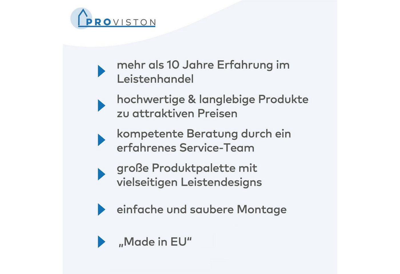 PROVISTON Zierleiste Polystyrol, 11 x 22 x 2000 mm, Weiß, Wandleiste, Kleben, Polystyrol, 1-St. – Bild 5 von 5