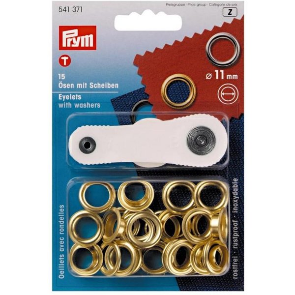 Prym Stoffösen - mit Scheiben inkl. Werkzeug, (15-St)