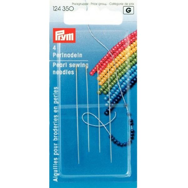 Prym Stricknadeln Perlnadeln 49+55 mm silberfarbig 4 St