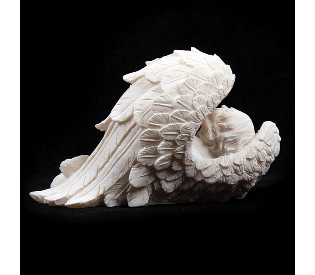 Puckator Engelfigur schlafend, in Flügel geborgen (1 St), Dekofigur aus Resin – Bild 3 von 3