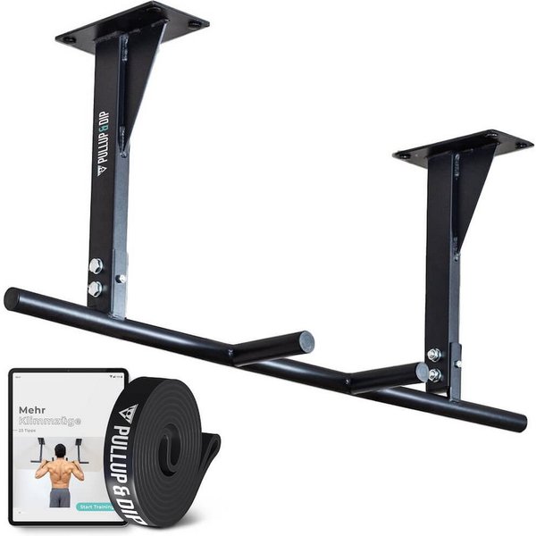 Pullup & Dip Klimmzugstange Klimmzugstange Decke inkl. Klimmzugband und Schrauben (1-tlg)