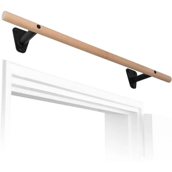 Pullup & Dip Klimmzugstange Holz Klimmzugstange zur Wandmontage über Türrahmen (1-tlg)