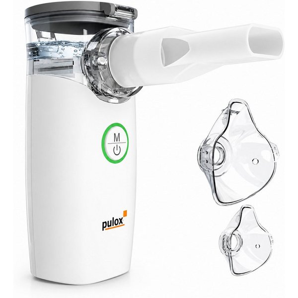 pulox Inhalator IN-100 - Elektrischer Nebulizer Vernebler mit Akkubetrieb