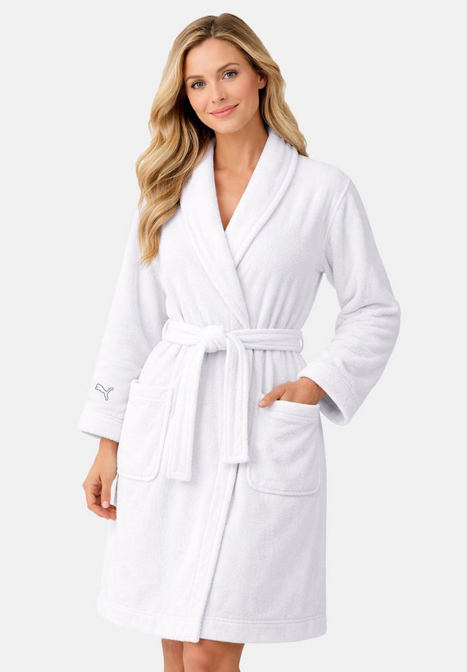 PUMA Bademantel TEAMADDITIONS BATHROBE, Baumwolle – Bild 4 von 5