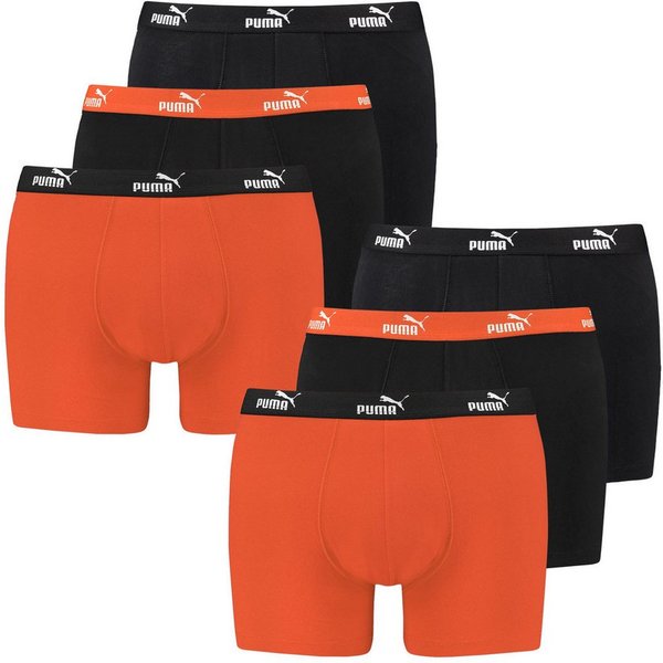 PUMA Boxer Everyday Comfort Cotton Stretch (6-St) mit umlaufendem Markenschriftzug