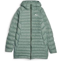 PUMA Damen Jacke PackLITE Primaloft Long Ho, Größe XS in Grün