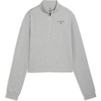 PUMA Damen Jacke W x HYROX CLOUDSPUN 1/4 ZIP, Größe XL in Silber