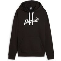 PUMA Damen Kapuzensweat ESS Script Hoodie TR, Größe L in Schwarz