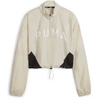 PUMA Damen Overall FIT MOVE WOVEN JACKET, Größe S in Silber
