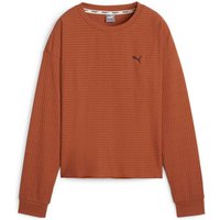 PUMA Damen Pullover UNWIND PULLOVER, Größe XL in Braun