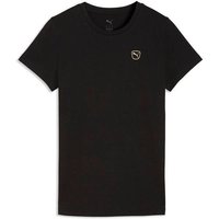 PUMA Damen Shirt ESS ELEVATED Tee, Größe S in Schwarz