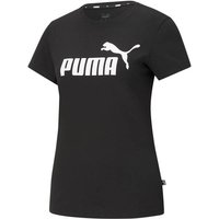 PUMA Damen Shirt ESS Logo Tee, Größe XS in Schwarz