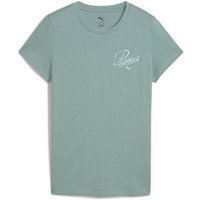 PUMA Damen Shirt ESS SCRIPT Tee, Größe XS in Grau