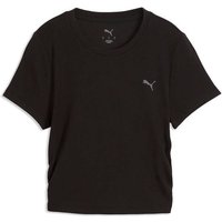 PUMA Damen Shirt W Cloudspun Rib Tee, Größe XL in Schwarz