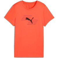 PUMA Damen Shirt W x HYROX POLY GRAPHIC TEE, Größe L in Orange