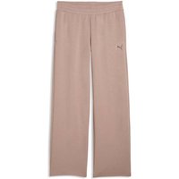 PUMA Damen Sporthose ESS ELEVATED Straight Leg Pant DK, Größe S in Blau