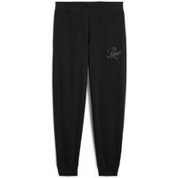 PUMA Damen Sporthose ESS SCRIPT Comfort Sweatpants TR cl, Größe XL in Schwarz