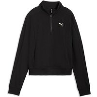 PUMA Damen Sweatshirt CLASS Relaxed Half-Zip Crew, Größe S in Schwarz