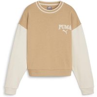 PUMA Damen Sweatshirt SQUAD Crew TR, Größe L in Braun