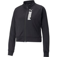 PUMA Damen Sweatshirt TRAIN ALL DAY FULL ZIP, Größe L in Schwarz