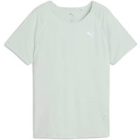 PUMA Damen T-Shirt W RUN CLOUDSPUN TEE, Größe XS in Grau