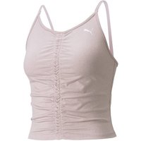 PUMA Damen Top STUDIO FOUNDATION RUCHED T, Größe L in Rot