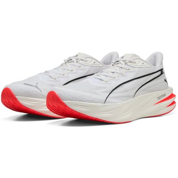 PUMA Deviate Pure Nitro (Dämpfung) weiss/rot Herren Laufschuh