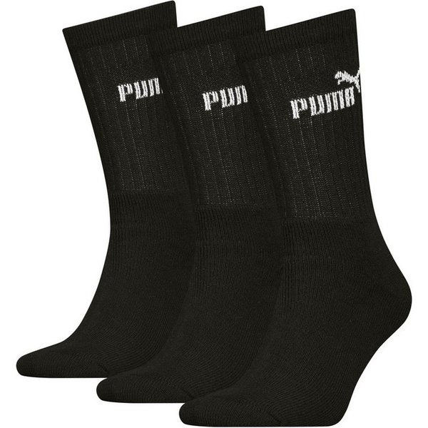 PUMA Freizeitsocken (3-Paar) Atmungsaktiv, feuchtigkeitsregulierend, Stretchanteil