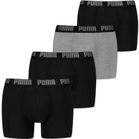 PUMA Herren Boxer Shorts, 4er Pack - Basic Boxer ECOM, Cotton Stretch, Everyday, Größe 2XL in Schwarz