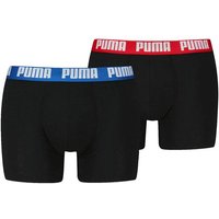 PUMA Herren Boxershorts, 2er Pack - Everyday Basic Boxers 2P, Cotton Stretch, einfarbig, Größe XXL in Schwarz
